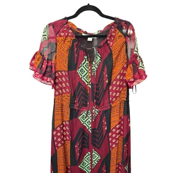Diane von FurstenbergβSilk Patchwork Maxi Dress - Size 4 (US) - Picture 5 of 16